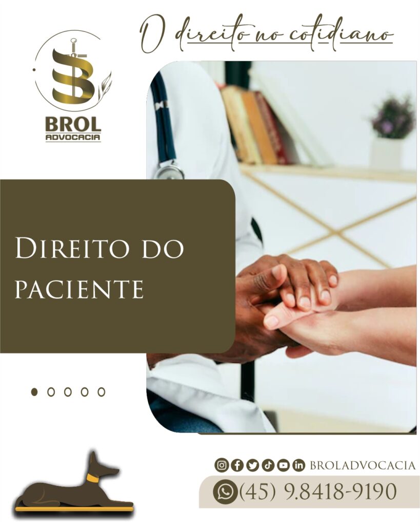 Direitos do paciente: O direito médico assegura os direitos fundamentais do paciente, como o acesso a tratamento adequado, o respeito à dignidade, a privacidade e a informação sobre seu estado de saúde.