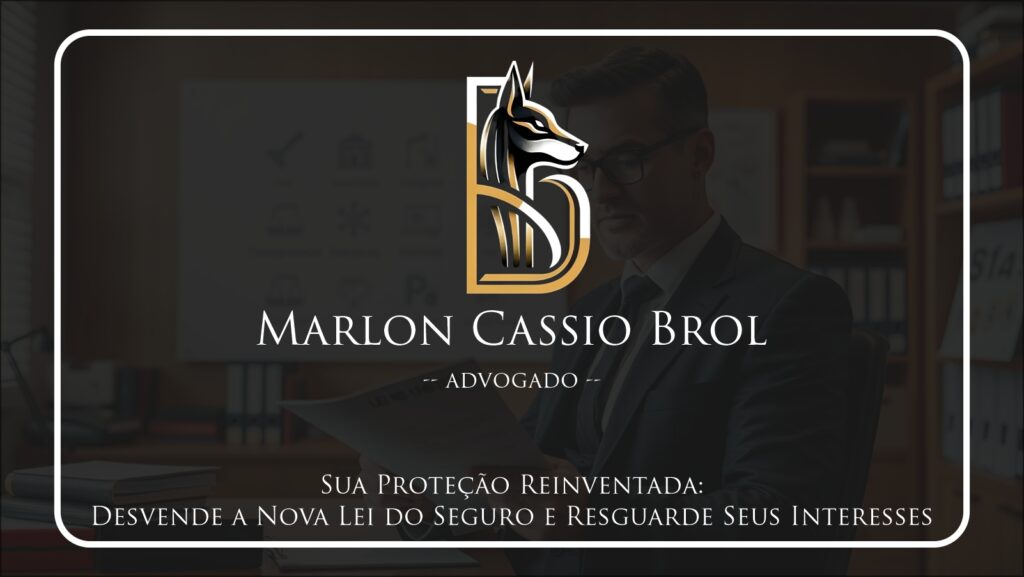 Ilustração conceptual de um contrato de seguro sendo revisado, destacando elementos de transparência, proteção ao consumidor e o suporte jurídico oferecido por um advogado, conforme estabelecido pela Lei nº 15.040/2024.